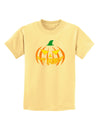 Happy Halloween Jack Yellow Childrens T-Shirt-Childrens T-Shirt-TooLoud-Daffodil-Yellow-X-Small-Davson Sales