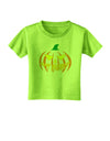 Happy Halloween Jack Yellow Toddler T-Shirt-Toddler T-Shirt-TooLoud-Lime-Green-2T-Davson Sales