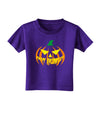 Happy Halloween Jack Yellow Toddler T-Shirt Dark-Toddler T-Shirt-TooLoud-Purple-2T-Davson Sales