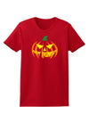 Happy Halloween Jack Yellow Womens Dark T-Shirt-TooLoud-Red-X-Small-Davson Sales