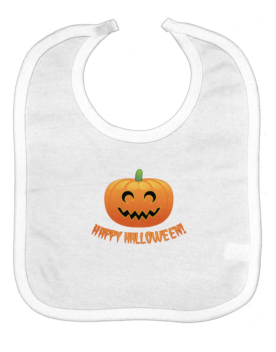 Happy Halloween Jack-o-lantern Baby Bib