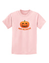 Happy Halloween Jack-o-lantern Childrens T-Shirt-Childrens T-Shirt-TooLoud-PalePink-X-Small-Davson Sales