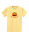 Happy Halloween Jack-o-lantern Childrens T-Shirt-Childrens T-Shirt-TooLoud-Daffodil-Yellow-X-Small-Davson Sales