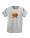 Happy Halloween Jack-o-lantern Childrens T-Shirt-Childrens T-Shirt-TooLoud-AshGray-X-Small-Davson Sales