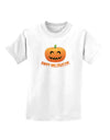 Happy Halloween Jack-o-lantern Childrens T-Shirt-Childrens T-Shirt-TooLoud-White-X-Small-Davson Sales