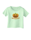 Happy Halloween Jack-o-lantern Infant T-Shirt-Infant T-Shirt-TooLoud-Light-Green-06-Months-Davson Sales