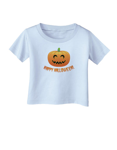 Happy Halloween Jack-o-lantern Infant T-Shirt-Infant T-Shirt-TooLoud-Light-Blue-06-Months-Davson Sales