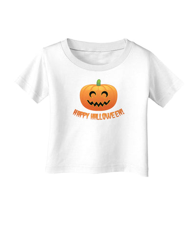 Happy Halloween Jack-o-lantern Infant T-Shirt-Infant T-Shirt-TooLoud-White-06-Months-Davson Sales