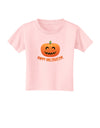 Happy Halloween Jack-o-lantern Toddler T-Shirt-Toddler T-Shirt-TooLoud-Light-Pink-2T-Davson Sales