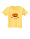 Happy Halloween Jack-o-lantern Toddler T-Shirt-Toddler T-Shirt-TooLoud-Daffodil-Yellow-2T-Davson Sales