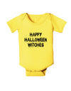 Happy Halloween Witches Baby Romper Bodysuit-Baby Romper-TooLoud-Yellow-06-Months-Davson Sales