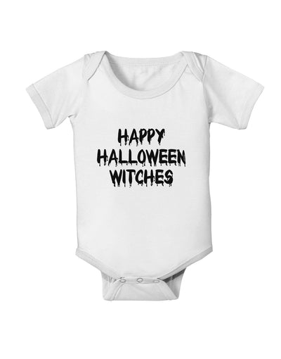 Happy Halloween Witches Baby Romper Bodysuit-Baby Romper-TooLoud-White-06-Months-Davson Sales