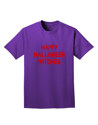 Happy Halloween Witches Blood Red Adult Dark T-Shirt-Mens T-Shirt-TooLoud-Purple-Small-Davson Sales