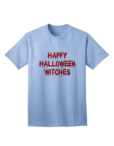 Happy Halloween Witches Blood Red Adult T-Shirt - Premium Quality for Festive Celebrations-Mens T-shirts-TooLoud-Light-Blue-Small-Davson Sales