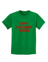 Happy Halloween Witches Blood Red Childrens Dark T-Shirt-Childrens T-Shirt-TooLoud-Kelly-Green-X-Small-Davson Sales