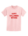 Happy Halloween Witches Blood Red Childrens T-Shirt-Childrens T-Shirt-TooLoud-PalePink-X-Small-Davson Sales