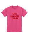 Happy Halloween Witches Blood Red Childrens T-Shirt-Childrens T-Shirt-TooLoud-Sangria-X-Small-Davson Sales