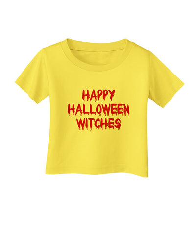 Happy Halloween Witches Blood Red Infant T-Shirt-Infant T-Shirt-TooLoud-Yellow-06-Months-Davson Sales