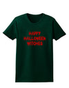 Happy Halloween Witches Blood Red Womens Dark T-Shirt-TooLoud-Forest-Green-Small-Davson Sales