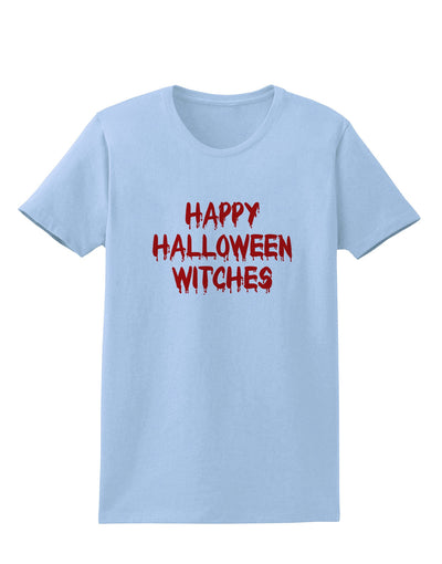 Happy Halloween Witches Blood Red Womens T-Shirt-Womens T-Shirt-TooLoud-Light-Blue-X-Small-Davson Sales