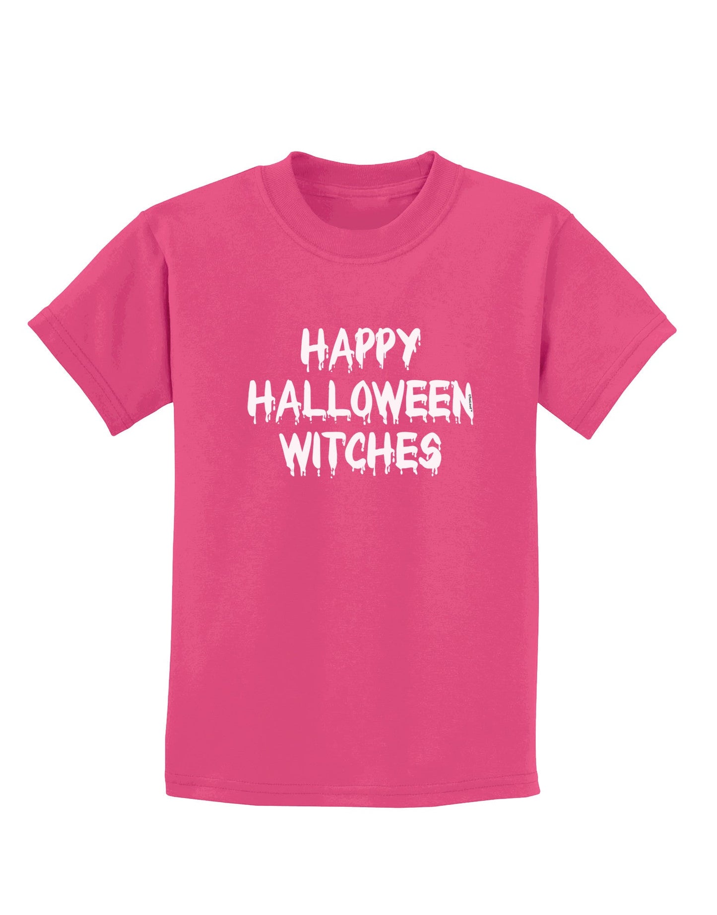 Happy Halloween Witches Childrens Dark T-Shirt-Childrens T-Shirt-TooLoud-Sangria-X-Small-Davson Sales