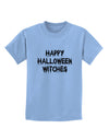 Happy Halloween Witches Childrens T-Shirt-Childrens T-Shirt-TooLoud-Light-Blue-X-Small-Davson Sales