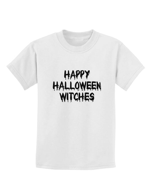 Happy Halloween Witches Childrens T-Shirt-Childrens T-Shirt-TooLoud-White-X-Small-Davson Sales
