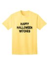 Happy Halloween Witches - Premium Adult T-Shirt for Festive Celebrations-Mens T-shirts-TooLoud-Yellow-Small-Davson Sales