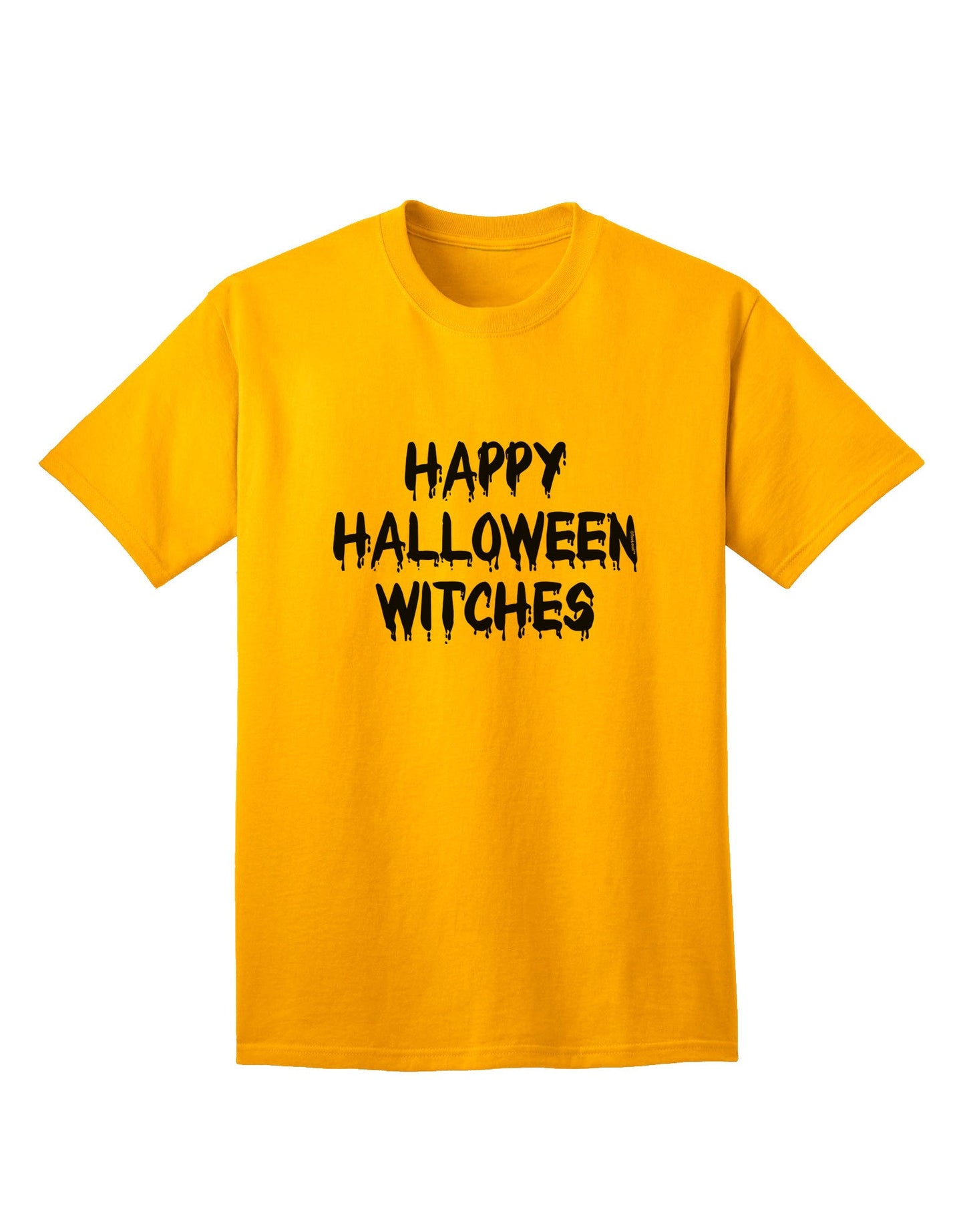 Happy Halloween Witches - Premium Adult T-Shirt for Festive Celebrations-Mens T-shirts-TooLoud-Gold-Small-Davson Sales