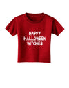 Happy Halloween Witches Toddler T-Shirt Dark-Toddler T-Shirt-TooLoud-Clover-Green-2T-Davson Sales