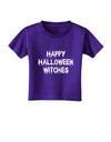 Happy Halloween Witches Toddler T-Shirt Dark-Toddler T-Shirt-TooLoud-Purple-2T-Davson Sales