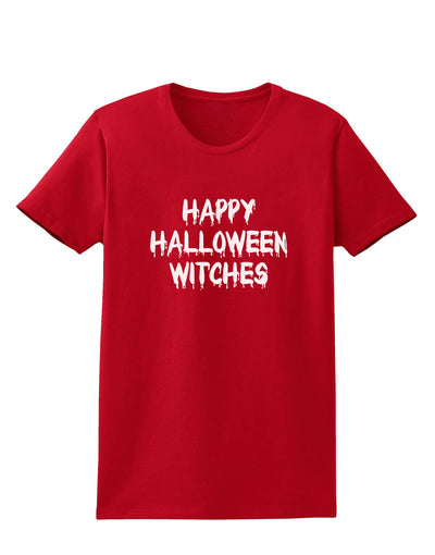 Happy Halloween Witches Womens Dark T-Shirt-TooLoud-Red-X-Small-Davson Sales