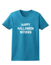 Happy Halloween Witches Womens Dark T-Shirt-TooLoud-Turquoise-X-Small-Davson Sales