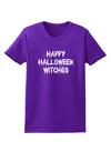 Happy Halloween Witches Womens Dark T-Shirt-TooLoud-Purple-X-Small-Davson Sales