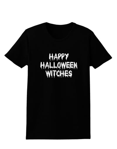 Happy Halloween Witches Womens Dark T-Shirt-TooLoud-Black-X-Small-Davson Sales