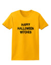 Happy Halloween Witches Womens T-Shirt-Womens T-Shirt-TooLoud-Gold-X-Small-Davson Sales