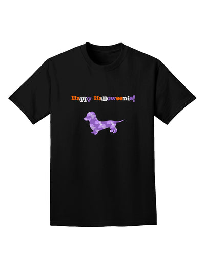 Happy Halloweenie Doxie Dog Halloween Adult Dark T-Shirt-Mens T-Shirt-TooLoud-Black-Small-Davson Sales