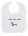 Happy Halloweenie Doxie Dog Halloween Baby Bib