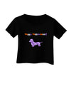 Happy Halloweenie Doxie Dog Halloween Infant T-Shirt Dark-Infant T-Shirt-TooLoud-Black-06-Months-Davson Sales