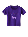 Happy Halloweenie Doxie Dog Halloween Toddler T-Shirt Dark-Toddler T-Shirt-TooLoud-Purple-2T-Davson Sales