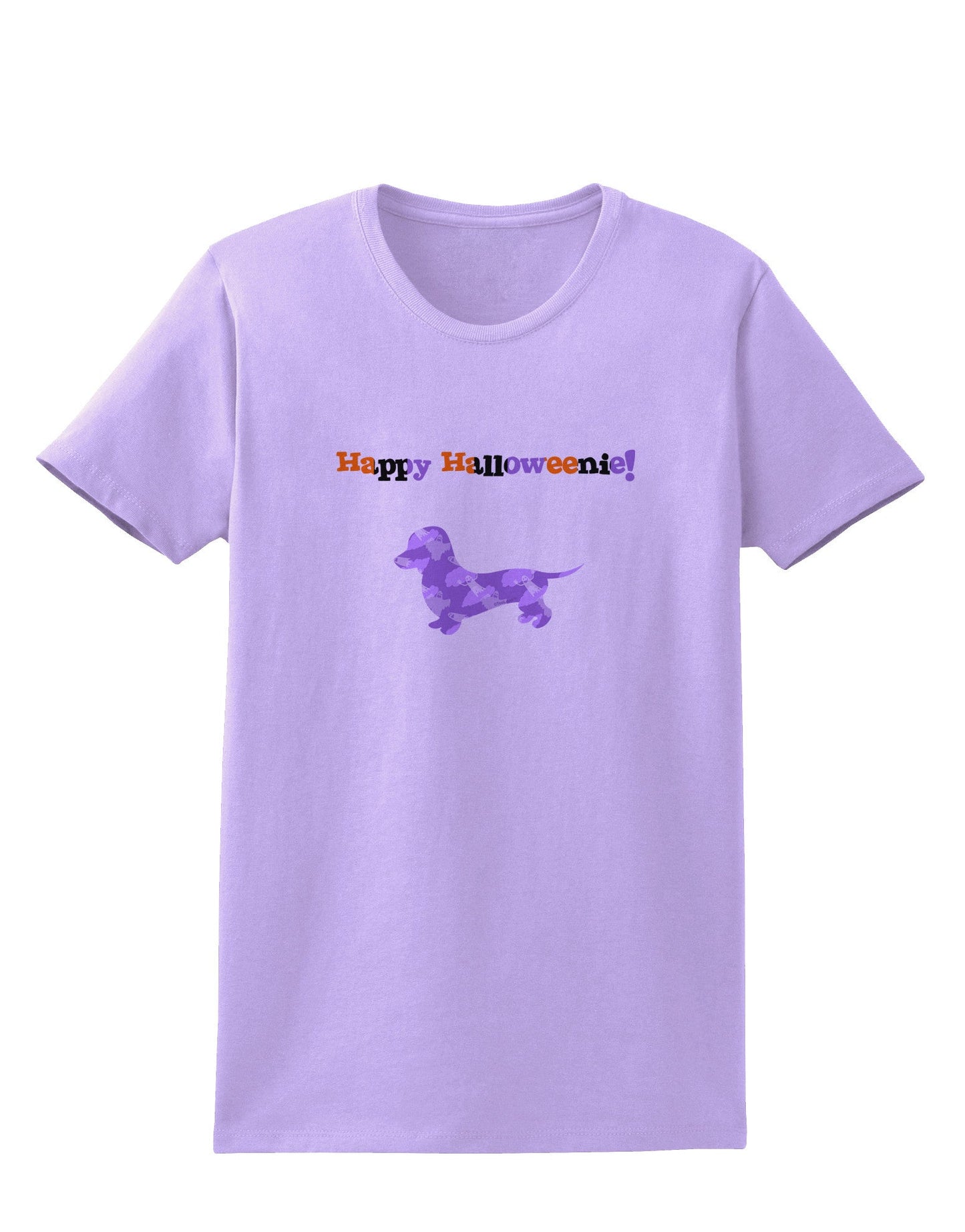 Happy Halloweenie Doxie Dog Halloween Womens T-Shirt-Womens T-Shirt-TooLoud-Lavender-X-Small-Davson Sales