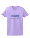 Happy Hanukkah Blue Dreidels Womens T-Shirt-Womens T-Shirt-TooLoud-Lavender-X-Small-Davson Sales