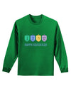 Happy Hanukkah Dreidels Adult Long Sleeve Dark T-Shirt-TooLoud-Kelly-Green-Small-Davson Sales