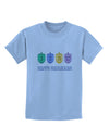 Happy Hanukkah Dreidels Childrens T-Shirt-Childrens T-Shirt-TooLoud-Light-Blue-X-Small-Davson Sales