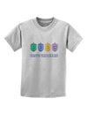 Happy Hanukkah Dreidels Childrens T-Shirt-Childrens T-Shirt-TooLoud-AshGray-X-Small-Davson Sales