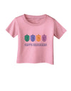 Happy Hanukkah Dreidels Infant T-Shirt-Infant T-Shirt-TooLoud-Candy-Pink-06-Months-Davson Sales