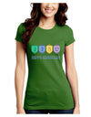 Happy Hanukkah Dreidels Juniors Crew Dark T-Shirt-T-Shirts Juniors Tops-TooLoud-Kiwi-Green-Juniors Fitted Small-Davson Sales