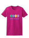 Happy Hanukkah Dreidels Womens Dark T-Shirt-TooLoud-Hot-Pink-Small-Davson Sales