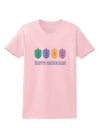 Happy Hanukkah Dreidels Womens T-Shirt-Womens T-Shirt-TooLoud-PalePink-X-Small-Davson Sales