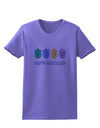 Happy Hanukkah Dreidels Womens T-Shirt-Womens T-Shirt-TooLoud-Violet-X-Small-Davson Sales